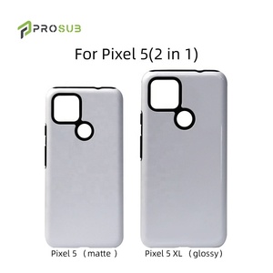Prosub 3D TPU + PC Sublimé Blancs Dur Enduit Étui De Téléphone Portable De Sublimation 2 en 1 Étui <span class=keywords><strong>Pour</strong></span> <span class=keywords><strong>Google</strong></span> <span class=keywords><strong>Pixel</strong></span> 5 (XL) - Product Image 6