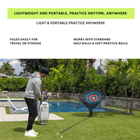 Filet d'entraînement portable pour la pratique du swing de golf en extérieur