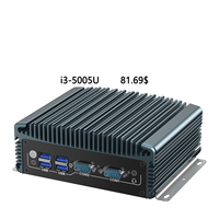 Caja integrada sin ventilador con procesador Intel I5 I7 Salidas Dual LAN HD VGA Diseño resistente de temperatura amplia para uso hostil MINI PC industrial