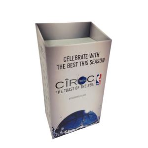 Promosyon için reklam perakende mağaza ekran çöp kutusu ekipmanları zemin ayakta istiflenebilir karton ekran depolama Bin - Product Image 2