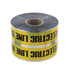 Cinta de advertencia para líneas enterradas de 2 pulgadas de ancho, de polietileno de 10 mil, cinta de señalización de riesgos para servicios subterráneos - Product Image 4