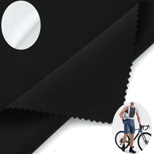 Tissu pour Cuissard de Cyclisme Blanc et Noir Haute Densité 220GSM, Performance Premium, 61% Nylon 39% Spandex, pour Vêtements d'Entraînement - Product Image 1