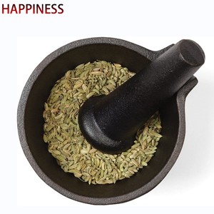 Juego de herramientas de mortero de hierro fundido presazonado, molinillo de PC, trituradora de pastillas, caja de incienso, pulverizador Molcajete Smasher para aceite - Product Image 6