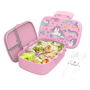 Preschool Air Tight Snack Box Container Personalised Cute Small Cheap Lunch Box With Compartments