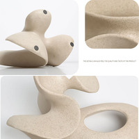 Sculptures abstraites modernes Wave, décorations minimalistes uniques et créatives pour la maison et le bureau, ornements de jardin et de terrasse extérieurs