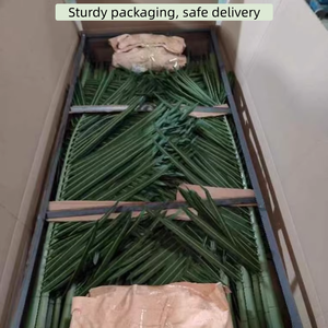 Daun Kelapa Sawit Buatan Besar Berkualitas Tinggi Anti UV untuk Luar Ruangan, Bahan Baku untuk Pohon Kelapa Tropis Grosir Pabrik - Product Image 5