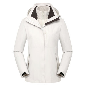 Outdoor 3 In 1 Detachable Windproof <b>Waterproof</b> Mountaineering <b>Jacket</b> Women Full Sleeve Workwear Uniform Printed - Product Image 2