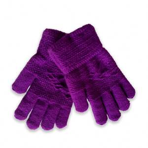 Belle conception mode dames hiver tricoté 100% acrylique femmes gants - Product Image 6