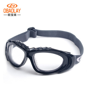 OBAOLAY Sports <b>Glasses</b> Full Rim UV400 Anti-Fog <b>Adjustable</b> Strap For Basketball - Product Image 1