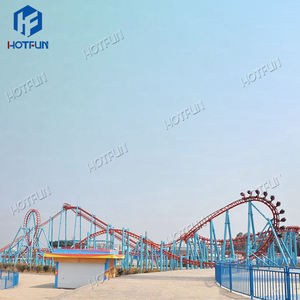 Meilleures attractions de parc d'attractions populaires et amusantes en vente, montagnes russes en fibre de verre, intérieur/extérieur - Product Image 3