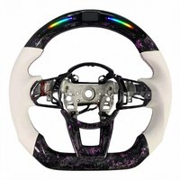Volant de direction en fibre de carbone forgée avec LED pour Acura TLX MDX ILX ZDX, style sport de luxe, volant de direction amélioré pour voiture