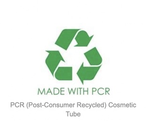 Environmentally friendly packaging recycled tubes post-consumer recycled PCR plastic tubes