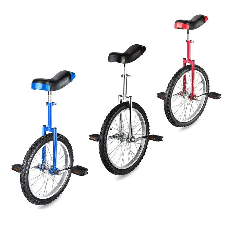 סיטונאי 20 אינץ' פלדה חד אופן אופניים ילדים מבוגרים אופניים חד גלגליים אבזרי ביצועים אקרובטיים רכב איזון