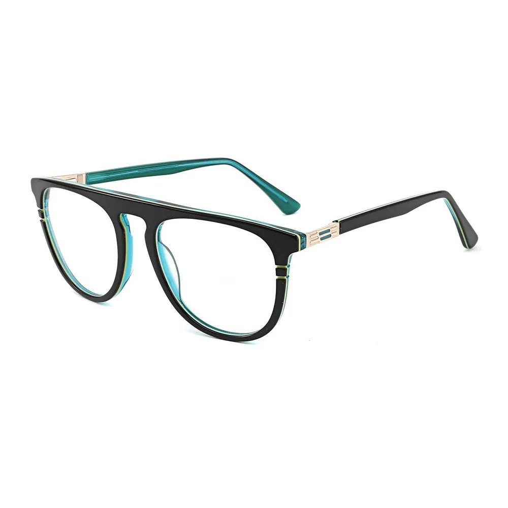 2023 Optical Glasses Acetate Frame Color Women Men Eyeglasses Square Eyeglasses for Customised Logo