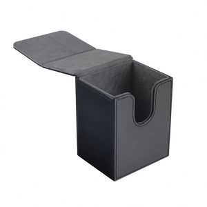 Boîte à cartes portable en cuir PU pour jeux de société et sportifs, personnalisable, avec coins carrés, fermeture magnétique, vente en gros FX - Product Image 4