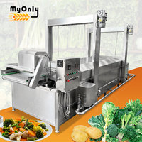 Mijn industriële groente- en fruitblancheringsmachine met nauwkeurige digitale temperatuurregeling en elektrisch hefmechanisme voor pinda's/zoete aardappelen