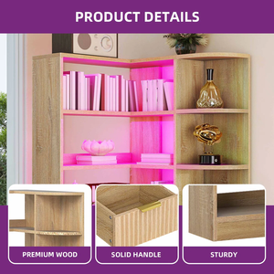 Estantería de Madera Moderna de Marca Privada Personalizada para Oficina en Casa y Comedor, 6 Niveles, Ahorro de Espacio, Almacenamiento Ecológico, Gran Descuento - Product Image 6