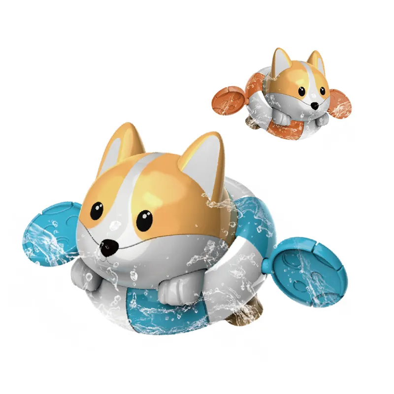 Wholesale Clockwork Animals Dog Baby Bath Toys For Kids Water Toys Gifts Swimming Pool Water Game Wind-up Toys