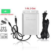 UPS Mini 12V Fase Tunggal Baterai Lithium 13.32Wh Output DC Ganda Catu Daya Cadangan untuk Kamera CCTV Router WiFi Modem