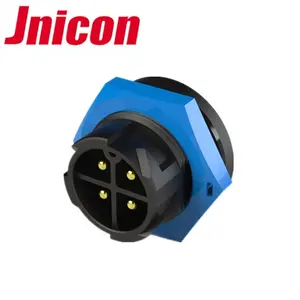 Jnicon M25 20a 30a 300v Waterproof IP67 2 3 4 Pin 50a Wall Panel Mounted Connector