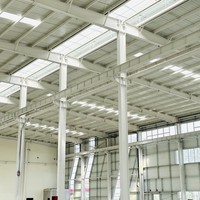 Atelier/Entrepôt à structure en acier résistant aux vents forts, cadre optimisé résistant aux vents brusques et intenses