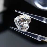2022 Offres Spéciales Synthétique Moissanite Diamant 4mm-8mm pur D COULEUR VVS CLASSIQUE Coeur Forme Lâche Moissanite