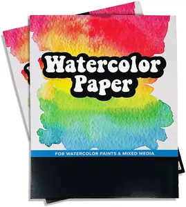 Papel de pintura de arte de aquarela de logotipo personalizado 30 página almofada de papel de aquarela