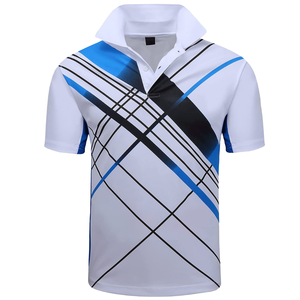 เสื้อโปโลซับลิเมชั่นแบบกำหนดเองสำหรับผู้ชาย พิมพ์ลายเต็มตัว เสื้อกอล์ฟลำลองแขนสั้น เสื้อโปโลเพื่อประสิทธิภาพสูง - Product Image 6