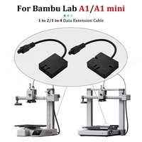 Adaptateur d'extension de hub AMS 4 broches 4 en 1 amélioré pour imprimante 3D Bambu Lab A1/A1 Mini Series