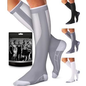 Calcetines de Compresión Personalizables 15-20mmg Alpaca Neuropatía Enfermera Algodón Transpirable Running Trail Calcetines de Compresión - Product Image 1