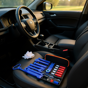 Ensemble d'outils à main de 22 pièces, outils d'urgence longue portée de 67 pouces, modèle en plastique bleu D0100HP0YEG - Product Image 2