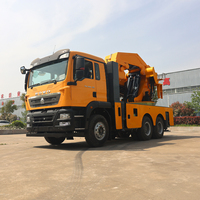 Grue mobile à bras repliable 38 tonnes 4x4 avec stabilisateurs hydrauliques pour l'installation d'éoliennes - Pompe moteur haute performance, boîte de vitesses, roulement