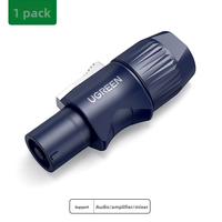 Connecteur audio Ugreen Ohm Head pour amplificateur de puissance, connecteur de haut-parleur sans soudure, connecteur audio à 4 cœurs pour haut-parleur