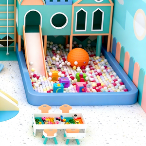 Structure de jeu intérieure pour enfants en mousse sûre, piscine à balles océaniques, toboggan, blocs de construction, équipement de jeu souple et durable pour la garderie - Product Image 3