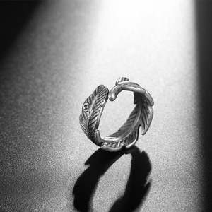 SA1097เครื่องประดับแหวนขนนกแบบธิเบตแหวนสีชมพูสำหรับผู้ชาย - Product Image 2