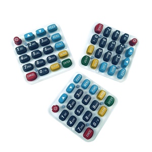 Nhà máy sản xuất thiết kế không thấm nước P + r cao su bàn phím Silicone bàn phím với nhựa key cap cho POS Máy - Product Image 5