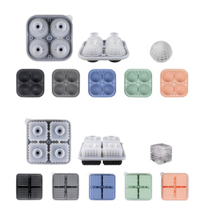 Moules à glace en silicone personnalisés, de haute qualité, réutilisables, carrés, ronds, en forme de cube, pour plateaux de rangement - Product Image 4