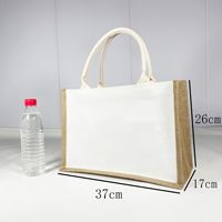 Sac de courses réutilisable en jute naturelle et lin bio, avec logo personnalisé, sac écologique, grandes commandes acceptées, usine OEM