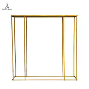 Nóng Bán 39 Inch Vàng Kim Loại Flower Đứng Thiết Kế Chậu Hoa Cưới Floral Sắp Xếp Bảng Trung Tâm Trang Trí - Product Image 4