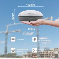 Station de base RTK SMA20 Pro, récepteur GNSS, équipement de topographie terrestre GPS, connexion avec drones/UAV, 1408 canaux, NOAA/PPK