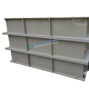 manufacturer of pp Wholesale Aquatic Market use Rectangular Tanks for holding the fish to sell