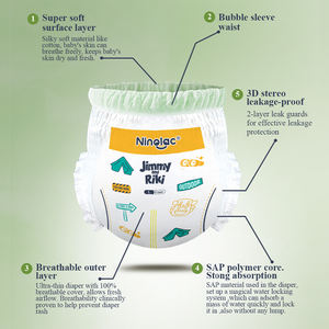 Premium <span class=keywords><strong>Jimmy</strong></span> Riki (Ninolac) Pantalones de entrenamiento para bebés Venta al por mayor 3D Borde a prueba de fugas Suave Transpirable Spandex/Poliéster/Algodón 28-45 Lbs - Product Image 5