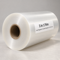 Film BOPP mat à trois couches pour emballage de boîtes, emballage de gâteaux, impression, film de plastification thermique brillant, film de plastification