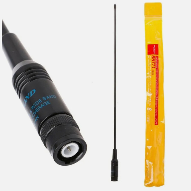 RH-771 Dual Band VHF/UHF BNC Talkie Handheld Radio Antenna IPX6 Water Resistance Group Communication for TH-28A TK100 C150 Two