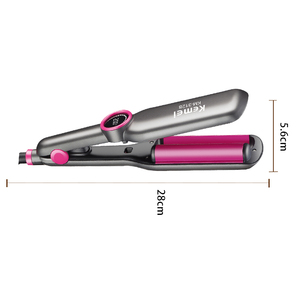 Rizador <span class=keywords><strong>de</strong></span> Pelo Profesional KEMEI Km-3128 con Revestimiento Cerámico PTC <span class=keywords><strong>de</strong></span> Calentamiento Rápido, 6 Temperaturas <span class=keywords><strong>Diferentes</strong></span>, Plancha <span class=keywords><strong>de</strong></span> Pelo <span class=keywords><strong>para</strong></span> Salón, Aparato <span class=keywords><strong>de</strong></span> Peluquería <span class=keywords><strong>para</strong></span> Uso Personal - Product Image 3