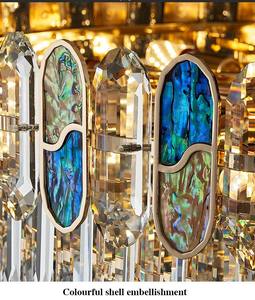 Zeal chiếu sáng phòng khách khách sạn sang trọng hiện đại LED Vòng Pha Lê Đèn trần đồ đạc với điều khiển từ xa - Product Image 5