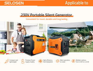 เครื่องกำเนิดไฟฟ้าเบนซินแบบเงียบ 8kW พร้อมระบบสตาร์ท 12V 24V ความจุถังน้ำมัน 5.5 ลิตร ใช้งานได้นาน 10 ชั่วโมง รุ่น HS6250isE-5 ทำงานเสียงเบา พกพาสะดวก พร้อมหูหิ้วแบบ Ergonomic - Product Image 4