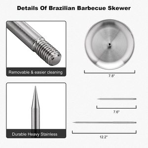 Soporte Vertical para asar carne, <span class=keywords><strong>pollo</strong></span>, salchicha brasileña <span class=keywords><strong>Al</strong></span> Pastor - Product Image 4