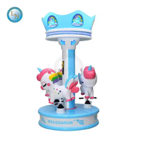 Vente en gros Carnaval Jeu 3-6 Places Carrousel Amusement Carrousel Enfants Manèges Mécanique Ride sur Carrousel
