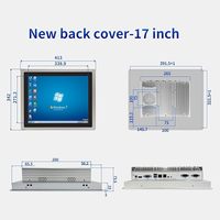 Endüstriyel Gömülü Panel PC 10 Noktalı Kapasitif Dokunmatik Ekran Win10 Pro IP65 Hepsi Bir Arada Bilgisayar